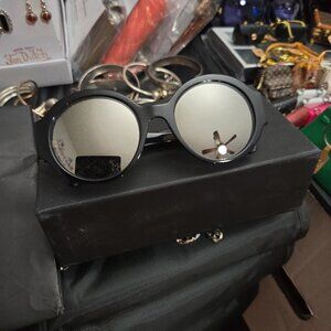 Exclusive authentic Chanel sunglasses with 24 karat gold lenses